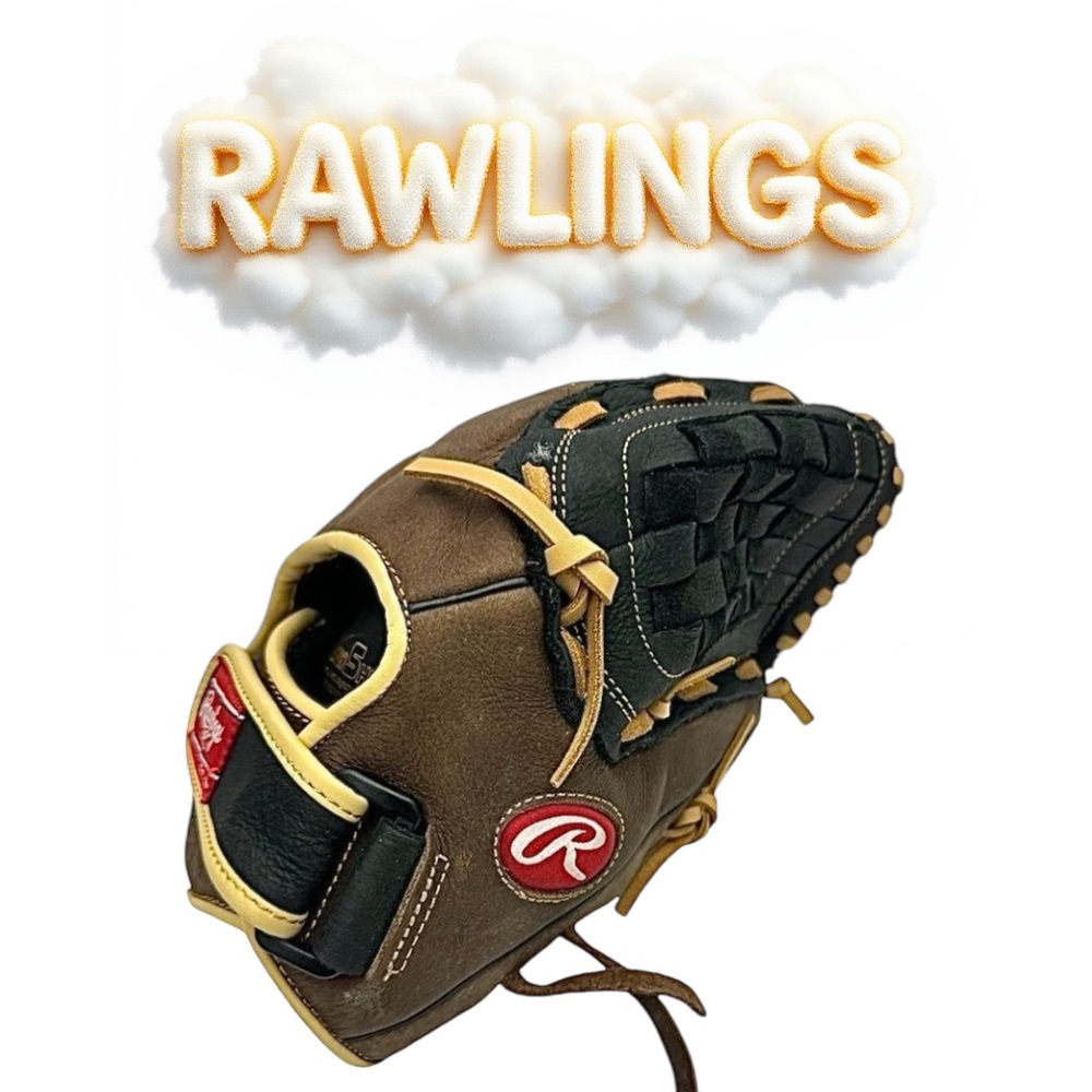 Rawlings RBG36BC 12.5” Leather Baseball Glove - Brown Pre-Owned